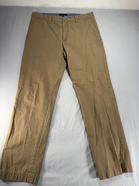 Men’s Banana Republic Straight Leg Brown Chino Slacks Size 36/34 #895